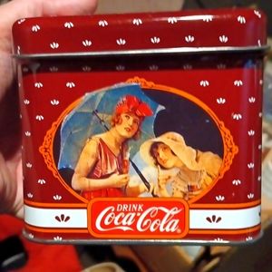 Coca cola storage tins